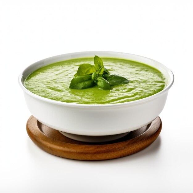 Watercress soup closeup