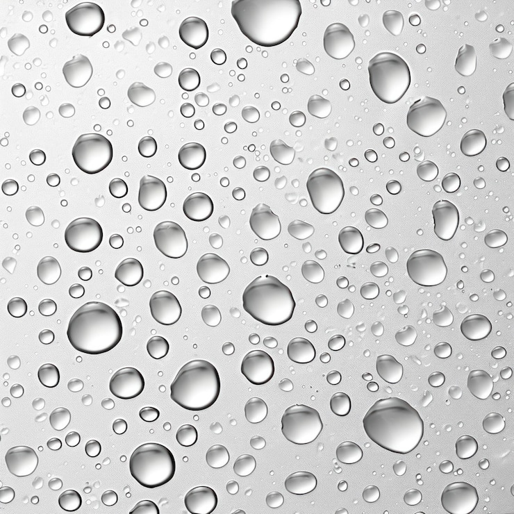 Foto waterdruppels op een glad oppervlak