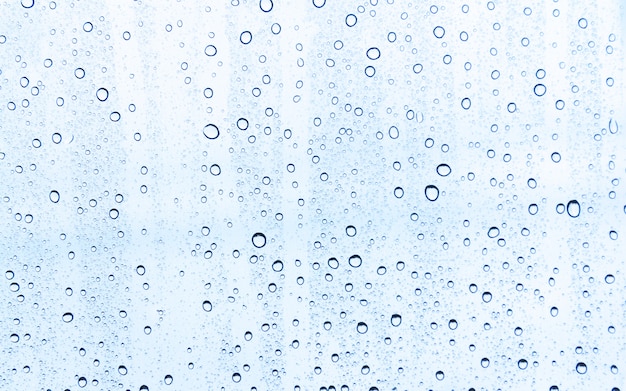 Waterdruppels op glas of regendruppel