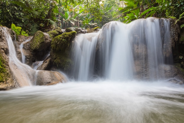 Waterfall background.