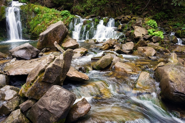 Waterfall in the Carpathians