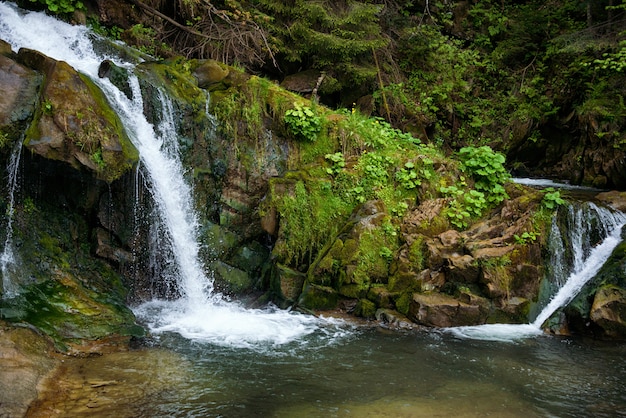 Waterfall in the Carpathians