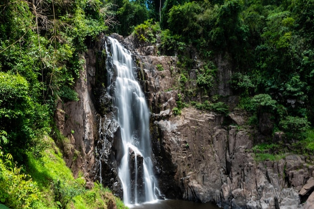 Waterfall in deep forest of Thailand