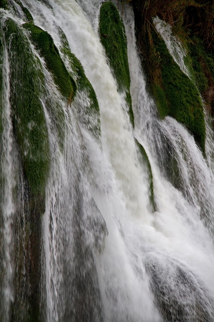 Waterfall on Duden river in Antalya Turkey