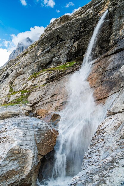 Waterfall On Eiger Trail