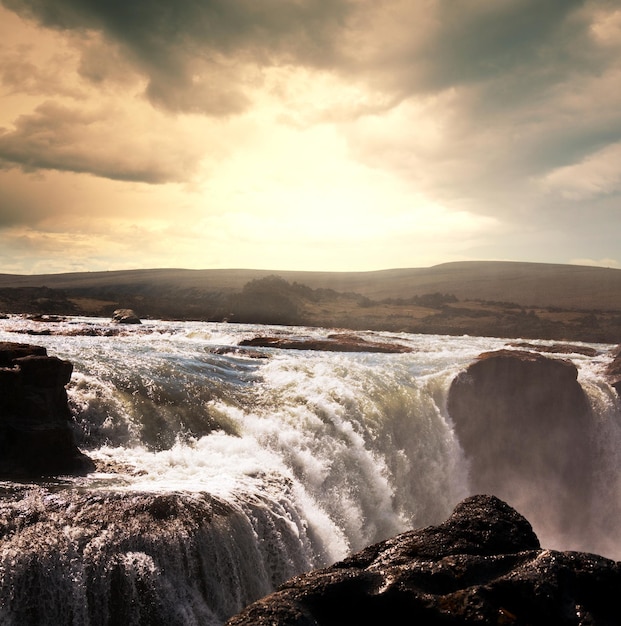 Waterfall in Iceland