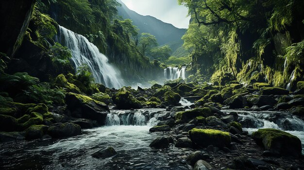Фото Водопад в тропических лесах