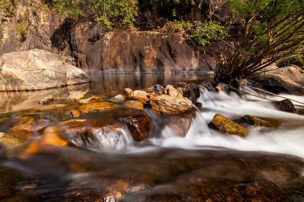 Photo waterfall klong plu koh chang,trat, thailand for holidays.