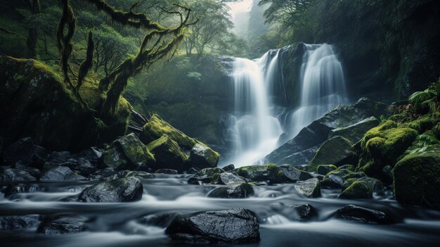 waterfall landscape