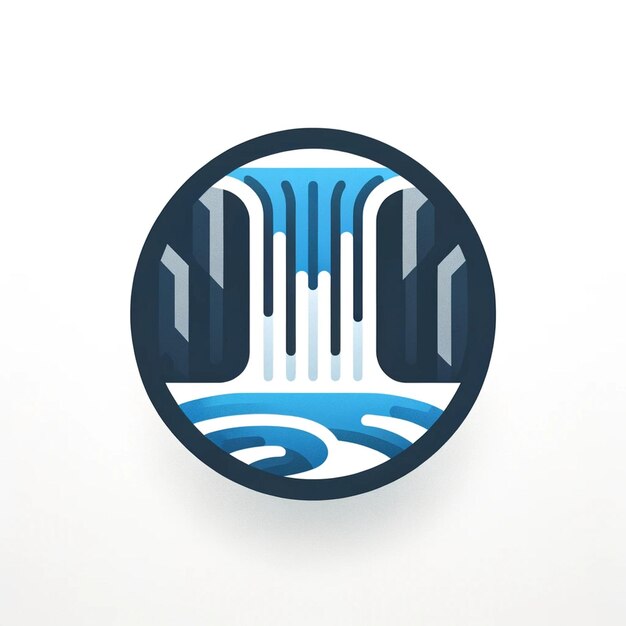 Photo waterfall logo