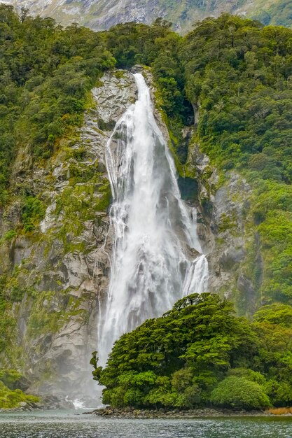 Waterfall at Milford Sound