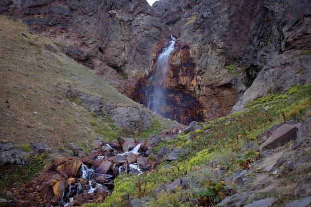 Водопад на горе Арагац