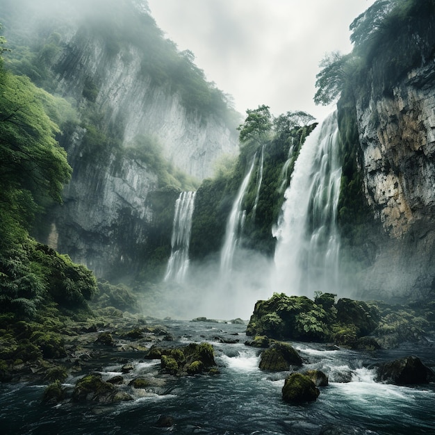 waterfall panorama