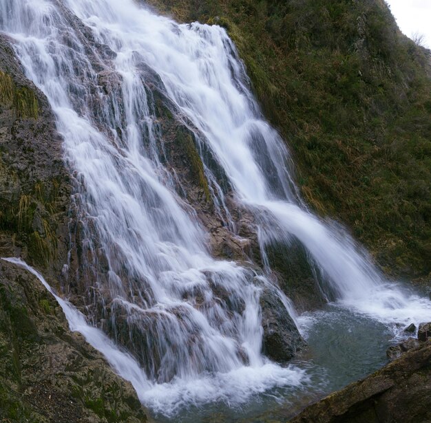 Waterfall in Penas de Aia The waterfall of Aitzondo is located in the Natural Park ofAiako Harriak