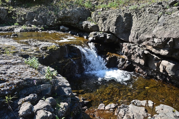 Водопад на плато Путорана