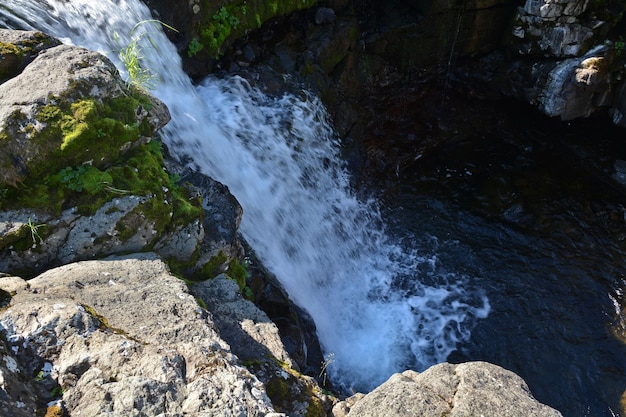 Waterfall on the Putorana plateau