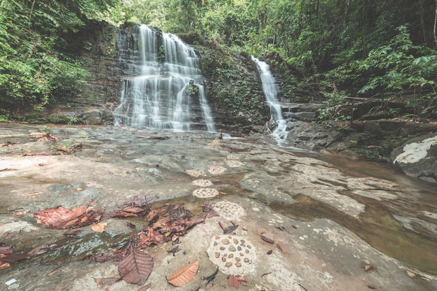 waterfall in the rainforest of Kubah National Park, West Sarawak, Borneo, Malaysia