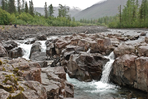 Waterfall in the rocks