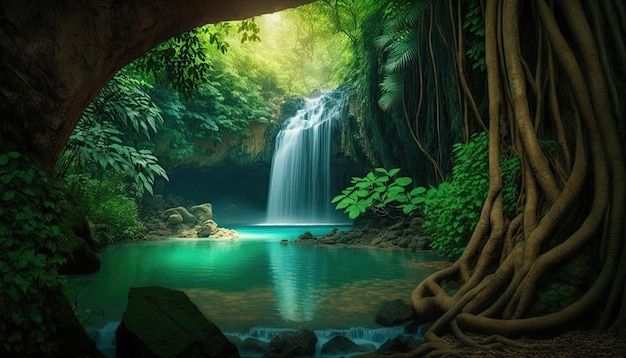 Waterfall Scene