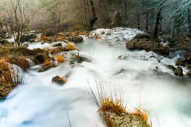 Waterfall at the source of the mundo river