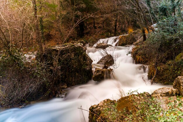 Waterfall at the source of the mundo river