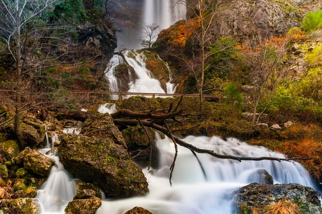 Waterfall at the source of the mundo river