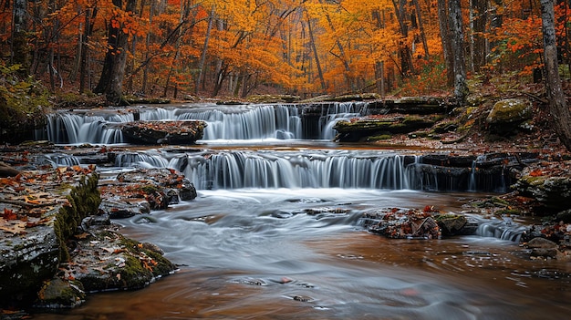 Водопад в лесу - это водопад, который называется водопадом.