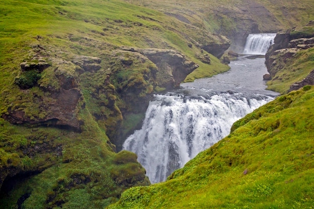 Waterfalls in the Skoda river