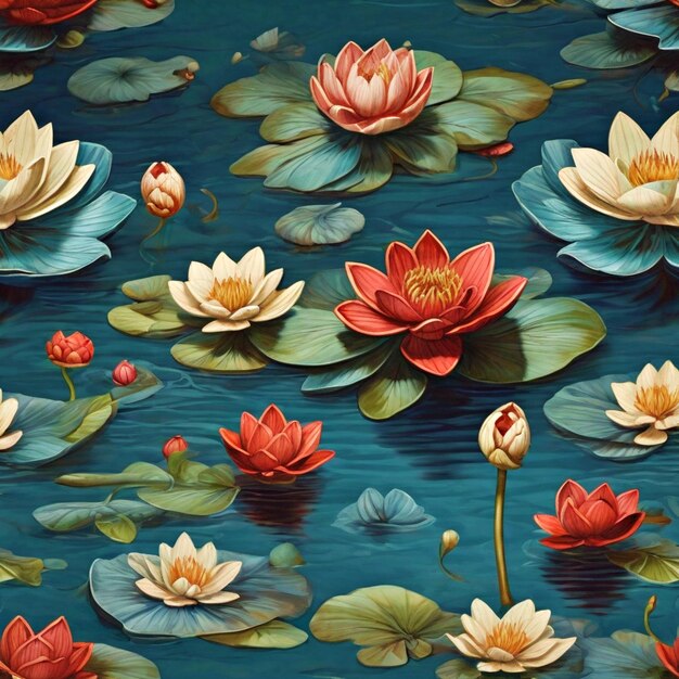 waterflower patterns