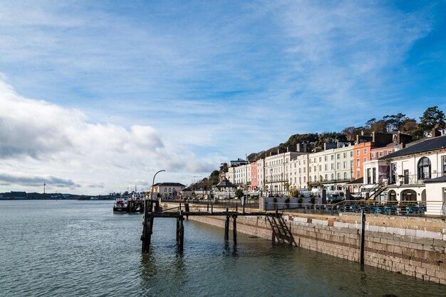 Waterfront of cobh a sunny morning