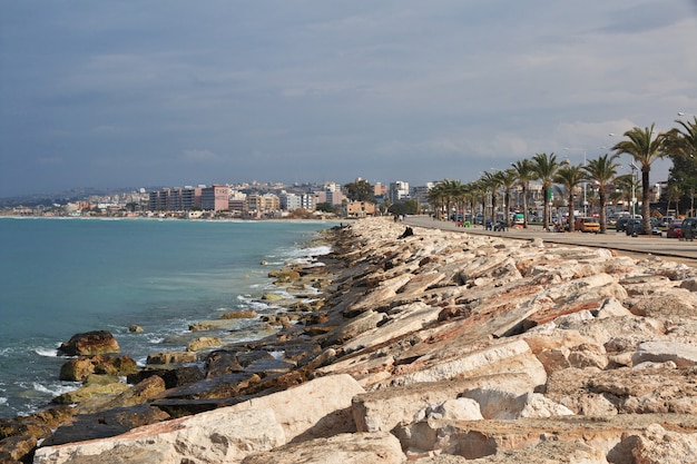 The waterfront of Tyre, Lebanon