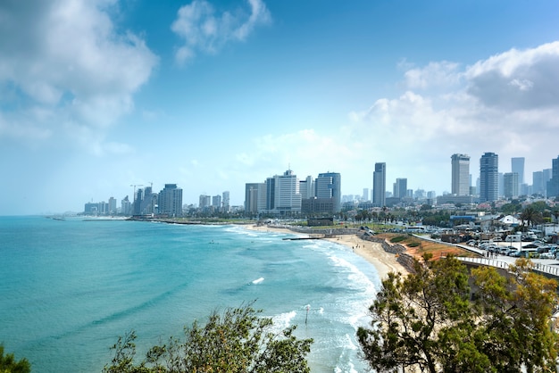 Waterfront views of Tel Aviv