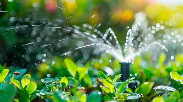 watering can in garden