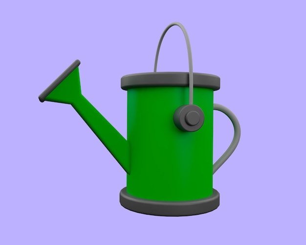 watering can icon 3d render.