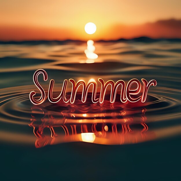 a watermark that says summer is on a water surface