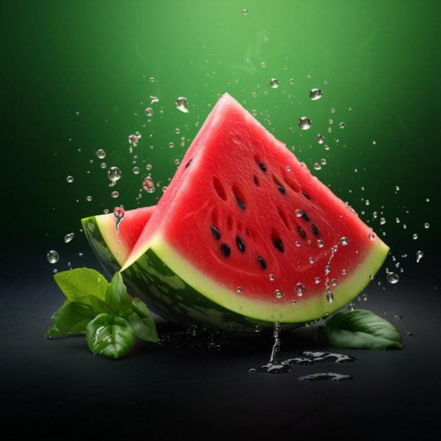 watermeloen met witte achtergrond