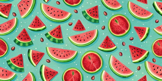 watermelon on a blue background