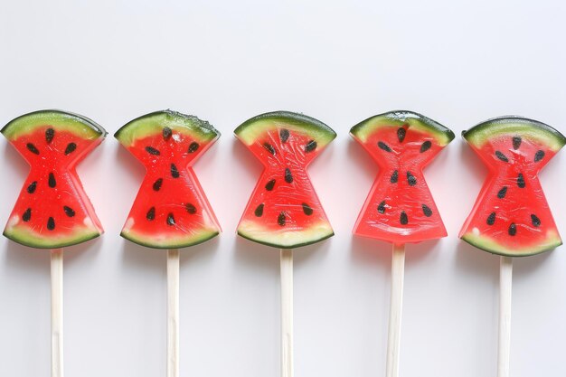 Photo watermelon candy isolated on white background