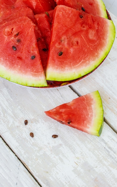 Watermelon. Food. Selective focus.