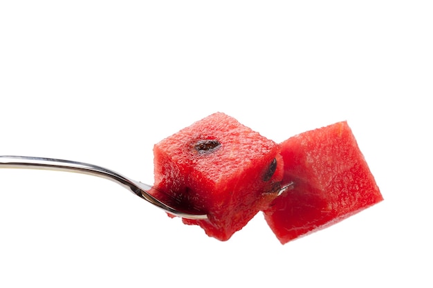 Watermelon fruit cube slice