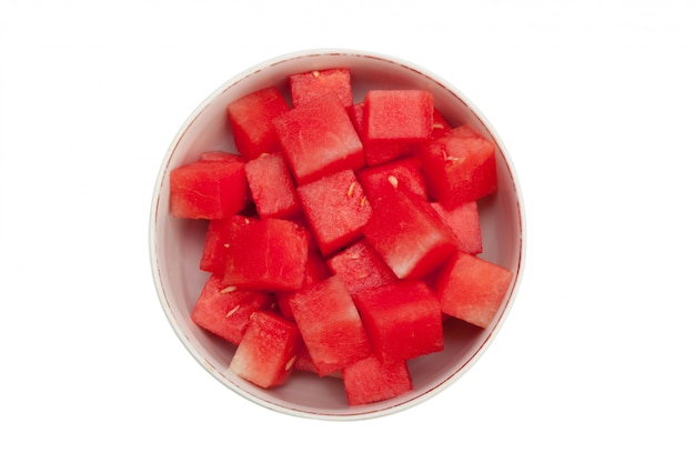 Watermelon fruit cube slice