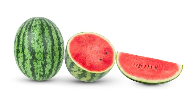 Watermelon fruit isolated on white background