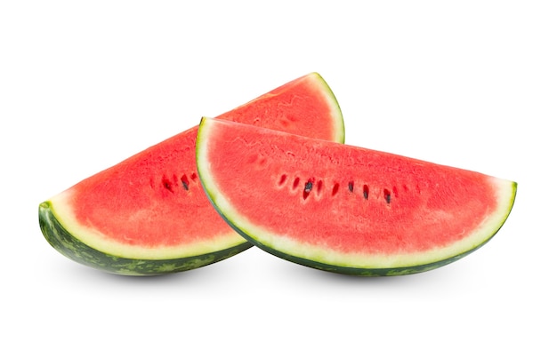 Watermelon fruit on white background