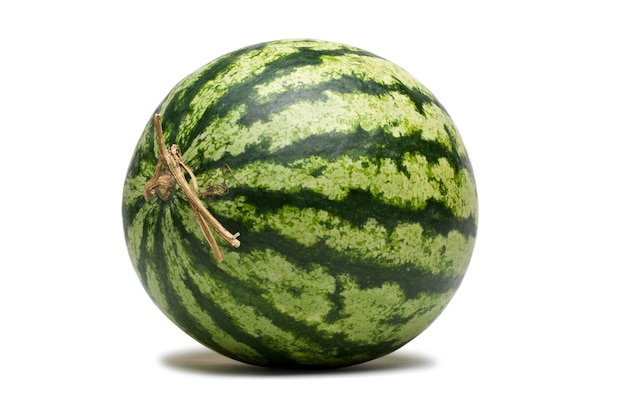 Watermelon fruit on white