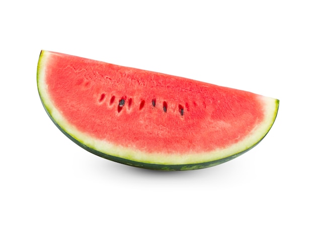 Watermelon fruit on white