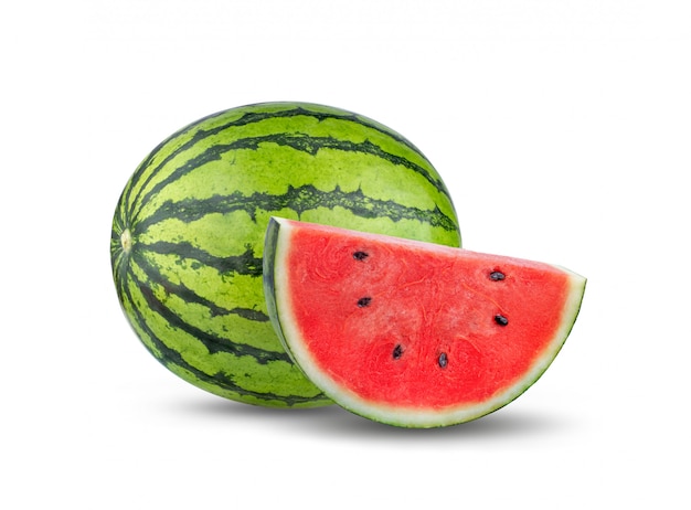 Watermelon fruits isolated