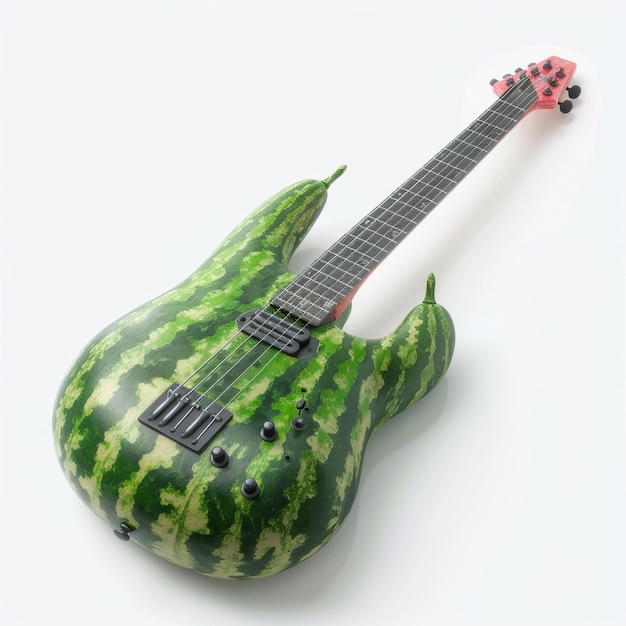 Watermelon Guitar Shaped Like a Fish