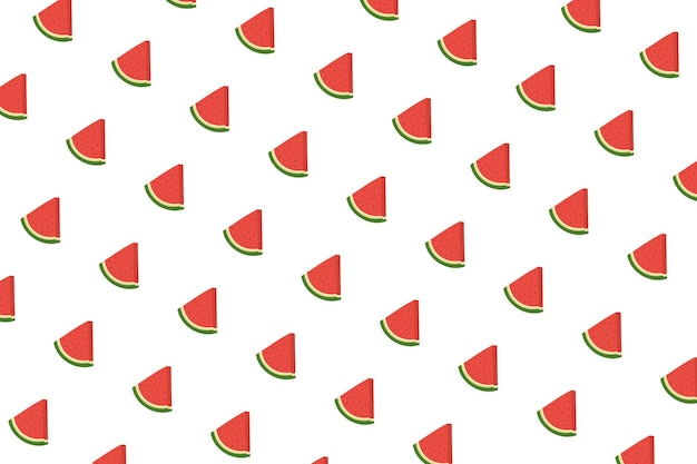 watermelon icon render illustration on white background