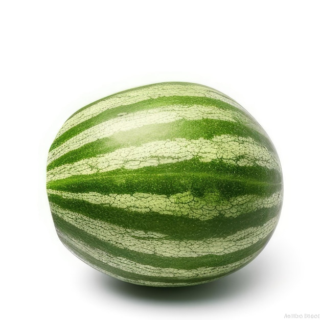 A watermelon is shown on a white background.