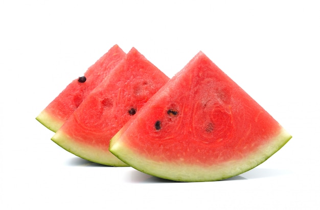 Watermelon islice solated on white space